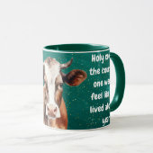 Heiliger Kuh Becher Bauernhof-Tier-Design Tasse (VorderseiteRechts)