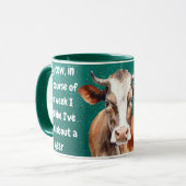 Heiliger Kuh Becher Bauernhof-Tier-Design Tasse (Vorderseite Links)
