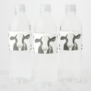 Heiliger Kuh Ich bin ein Kuhdruck-Geburtstag Wasserflaschenetikett