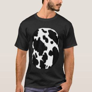 Heiliger Kuhdruckmuster Lustiger Bauch Halloween P T-Shirt