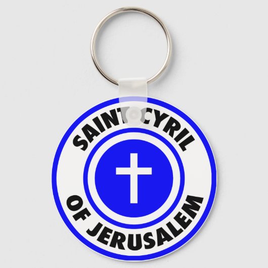 Heiliger Kyril von Jerusalem Schlüsselanhänger (Vorderseite)