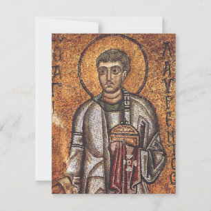 Heiliger Laurentius Orthodoxe Mosaik-Kunstprint
