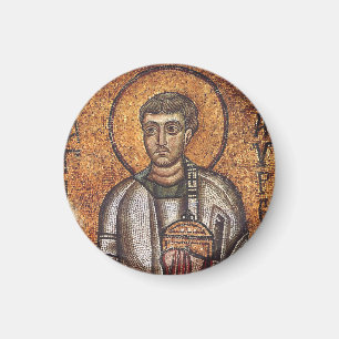 Heiliger Laurentius Orthodoxe Mosaikkunst Druck Magnet