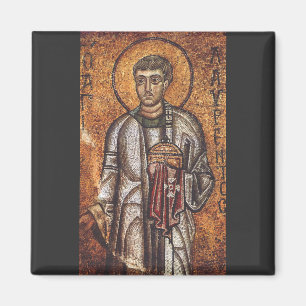Heiliger Laurentius Orthodoxe Mosaikkunst Druck Magnet
