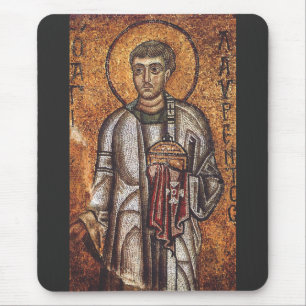Heiliger Laurentius Orthodoxe Mosaikkunst Druck Mousepad