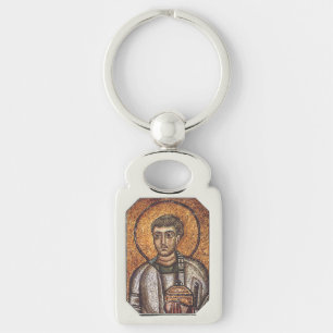 Heiliger Laurentius Orthodoxe Mosaikkunst Druck Schlüsselanhänger