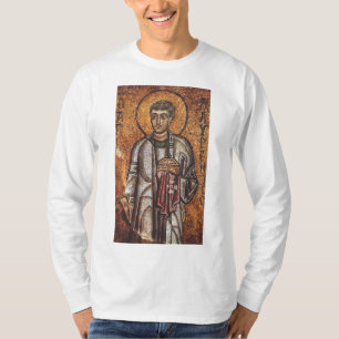 Heiliger Laurentius Orthodoxe Mosaikkunst Druck T-Shirt