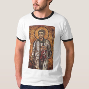 Heiliger Laurentius Orthodoxe Mosaikkunst Druck T-Shirt