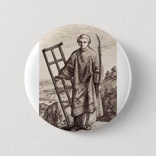 Heiliger Laurentius Schutzpatron Archiv Button (Vorderseite)