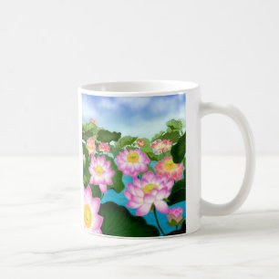Heiliger Lotos-Pflanzen Kaffeetasse
