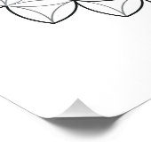 Heiliger Löwe, B01/BW. Poster (Ecke)