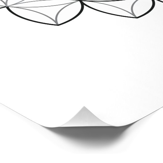 Heiliger Löwe, B01/BW. Poster (Ecke)