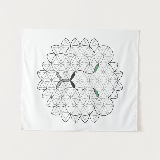 Heiliger Löwe, B01/BW. Wandteppich (Vorderseite (Horizontal))