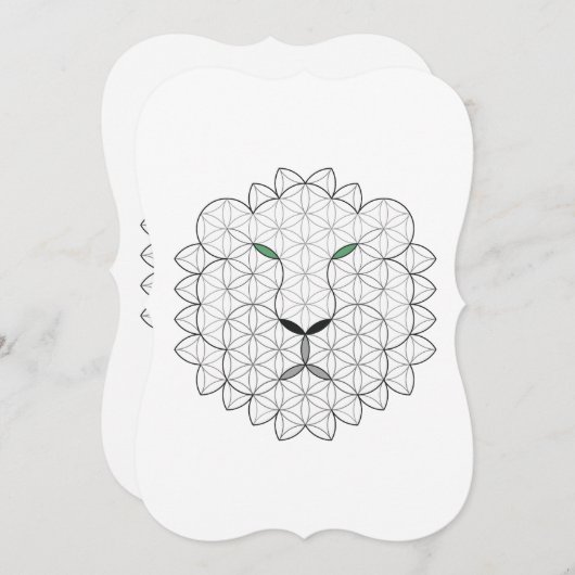 Heiliger Löwe, B01BW. Einladung (Vorne/Hinten)