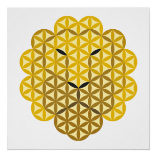 Heiliger Löwe - Löwe des Lebens SMLB. Poster