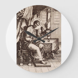Heiliger Lukas der Evangelist und Apostel Große Wanduhr