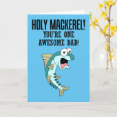 Heiliger Mackerel Ein Phantastischer Vater Karte (Gelbe Blume)