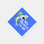 Heiliger Mackerel I'm 60 Blue 60. Party Napkins Serviette (Ecke)