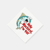 Heiliger Makrele Ich bin 40 Funny Fishing Serviette (Ecke)