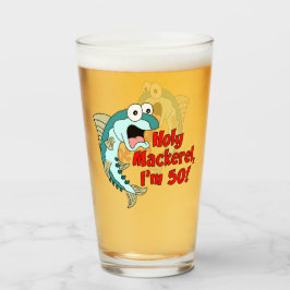 Heiliger Makrele Ich bin 50 Funny Fishing Glas
