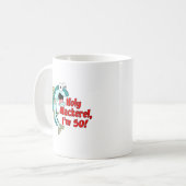 Heiliger Makrele Ich bin 50 Funny Fishing Tasse (Vorderseite Links)
