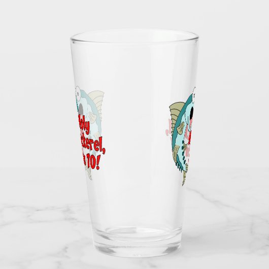 Heiliger Makrelenbaum Ich bin 70 Funny Fishing Gla Glas (Links)