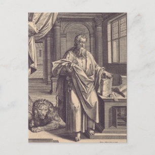 Heiliger Markus der Evangelist Apostolische Tinte Postkarte