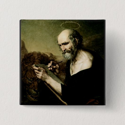 Heiliger Markus der Evangelist Button (Vorderseite)