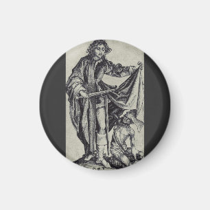 Heiliger Martin von Tours Kupferstichkunst Magnet