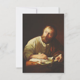 Heiliger Matthäus Erster Evangelist Heiligenbildch Dankeskarte