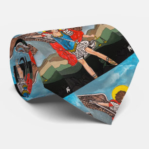 Heiliger Michael der Erzengel Malerei von Alfred F Krawatte