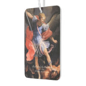 Heiliger Michael der Erzengel mit Gebet Autolufterfrischer (Links)