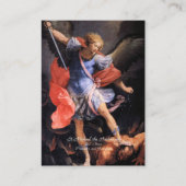 Heiliger Michael der Erzengel mit Gebet Begleitkarte (Vorderseite)