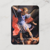 Heiliger Michael der Erzengel mit Gebet Begleitkarte (Vorderseite)