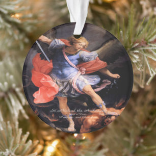 Heiliger Michael der Erzengel mit Gebet Ornament