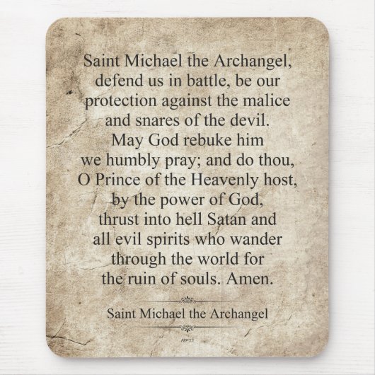 Heiliger Michael der Erzengel Mousepad (Vorne)
