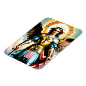 Heiliger Michael flexibler Magnet, katholisch Magnet (Linke Seite)