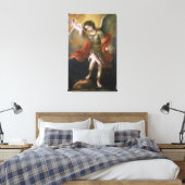Heiliger Michael verbannt den Teufel in den Abgrun Leinwanddruck (Insitu (Schlafzimmer))