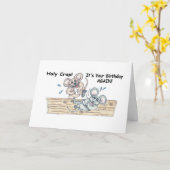 Heiliger Mist ist es Ihr Geburtstag WIEDER? Karte (Gelbe Blume)