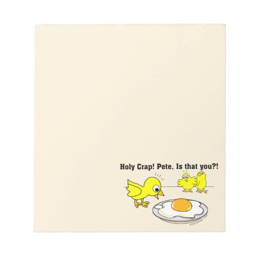 Heiliger Mist! Pete, bist du das? Funny Notizblock (Vorderseite)