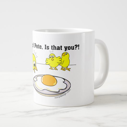 Heiliger Mist! Pete, bist du das? Jumbo-Tasse (Vorderseite Rechts)