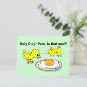 Heiliger Mist! Pete, bist du das? Postkarte (Stehend Vorderseite)