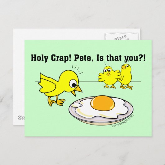 Heiliger Mist! Pete, bist du das? Postkarte (Vorne/Hinten)