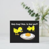 Heiliger Mist! Pete, bist du das? Postkarte (Stehend Vorderseite)