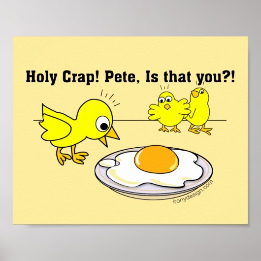 Heiliger Mist! Pete, ist, dass du Vegan Spaß Poster (Vorne)