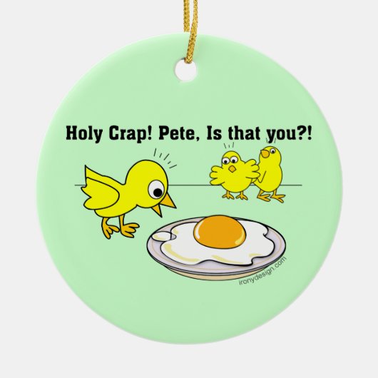 Heiliger Mist! Peter, ist dass Sie? Keramikornament (Vorne)