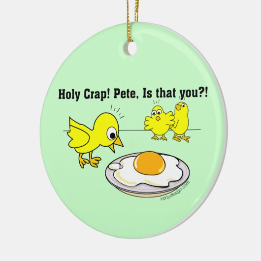 Heiliger Mist! Peter, ist dass Sie? Keramikornament (Links)