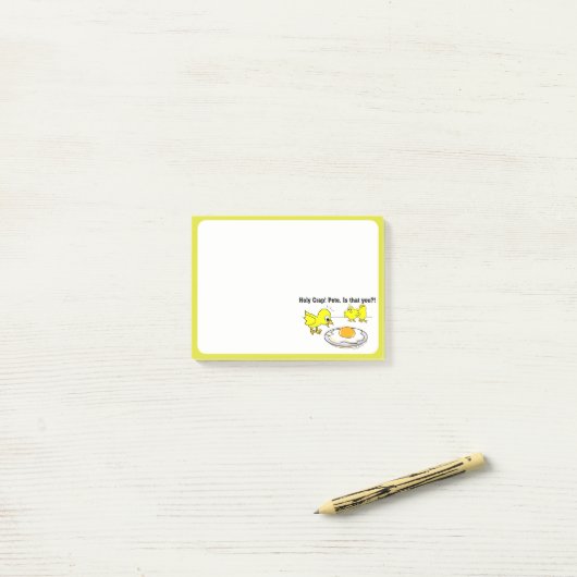 Heiliger Mist! Peter, ist dass Sie? Post-it Klebezettel (Auf Schreibtisch)