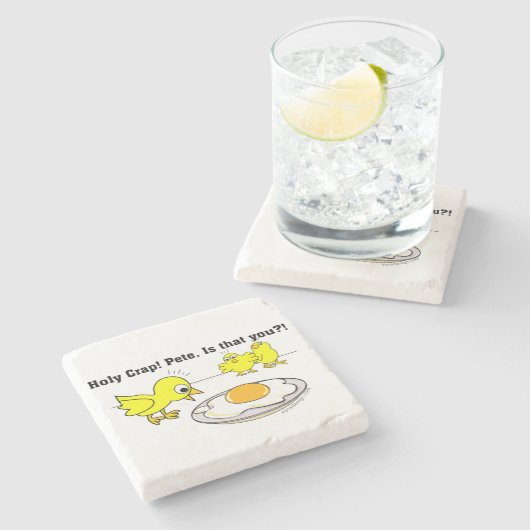 Heiliger Mist! Peter, ist dass Sie? Steinuntersetzer (Seitenansicht)