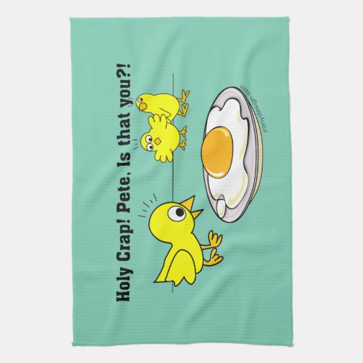 Heiliger Mist! Peter-Spaß Geschirrtuch (Vertikal)